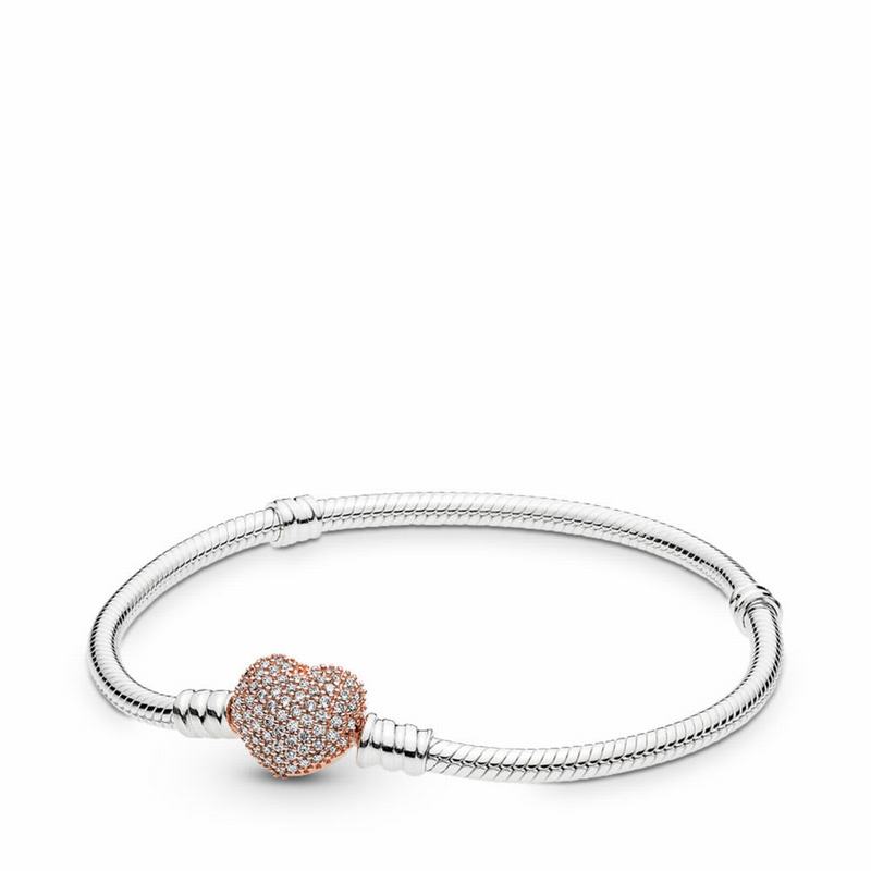 Pandora Rose™ Heart Clasp Bracelet NZ Sale, Pandora Rose™ (075648-ISA)